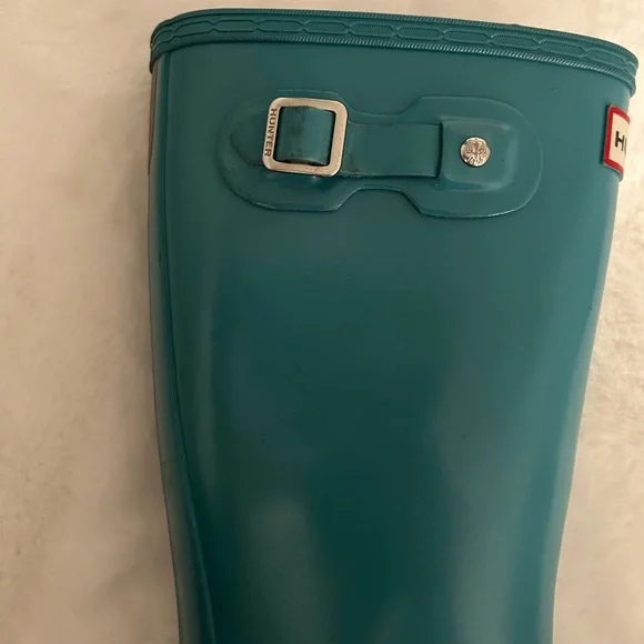 Hunter Original Gloss Rain Boot Bottle Blue us 2B /3G  EU 33 - Picture 5 of 6